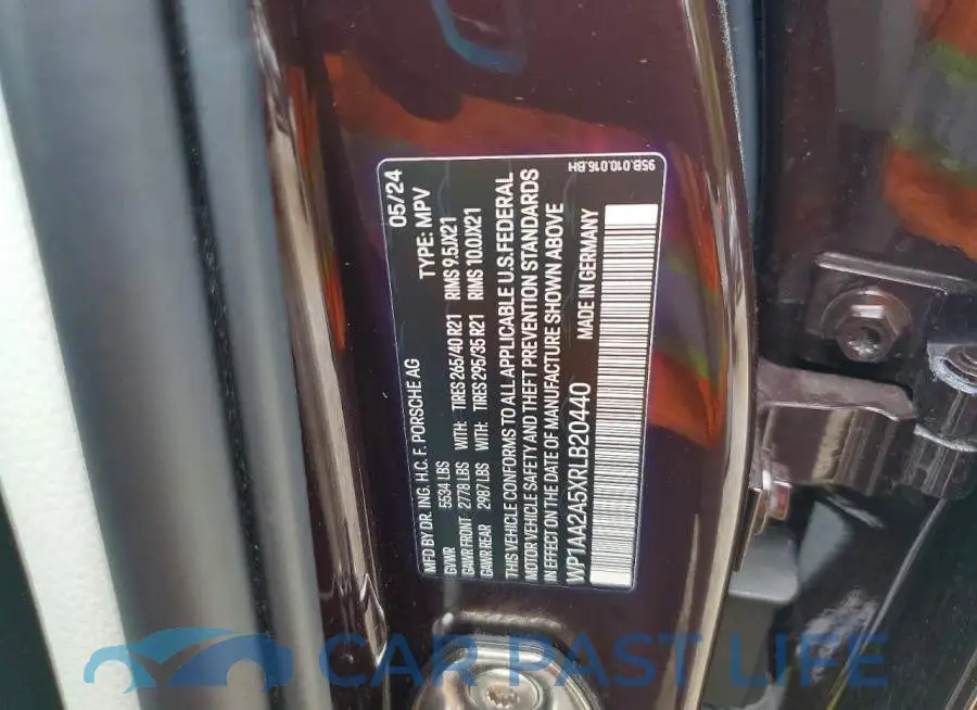 WP1AA2A5XRLB20440# 13