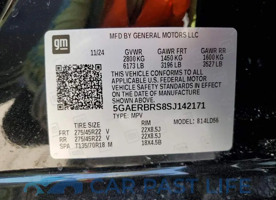 5GAERBRS8SJ142171# 13