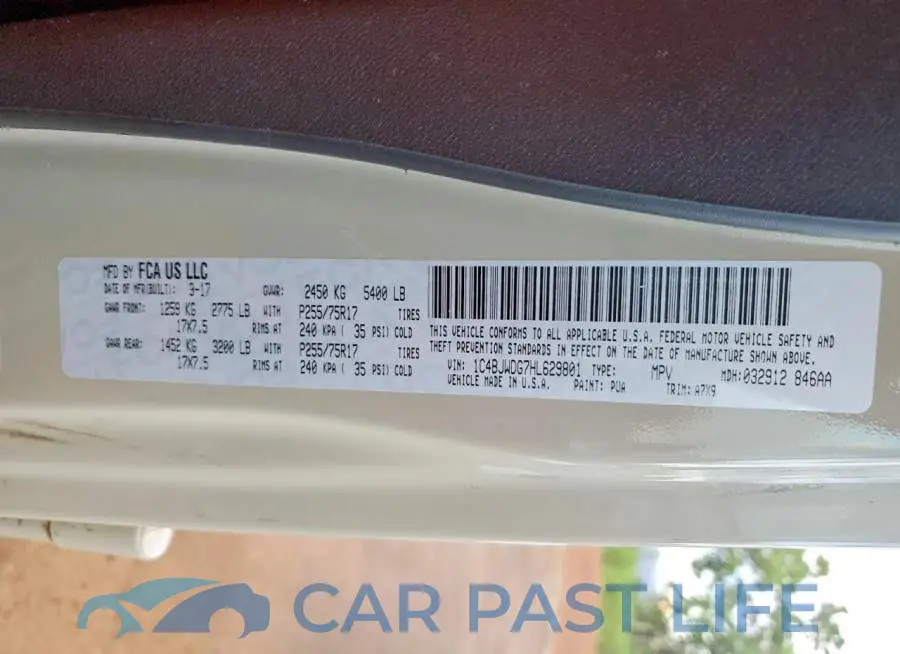 1C4BJWDG7HL629801# 13