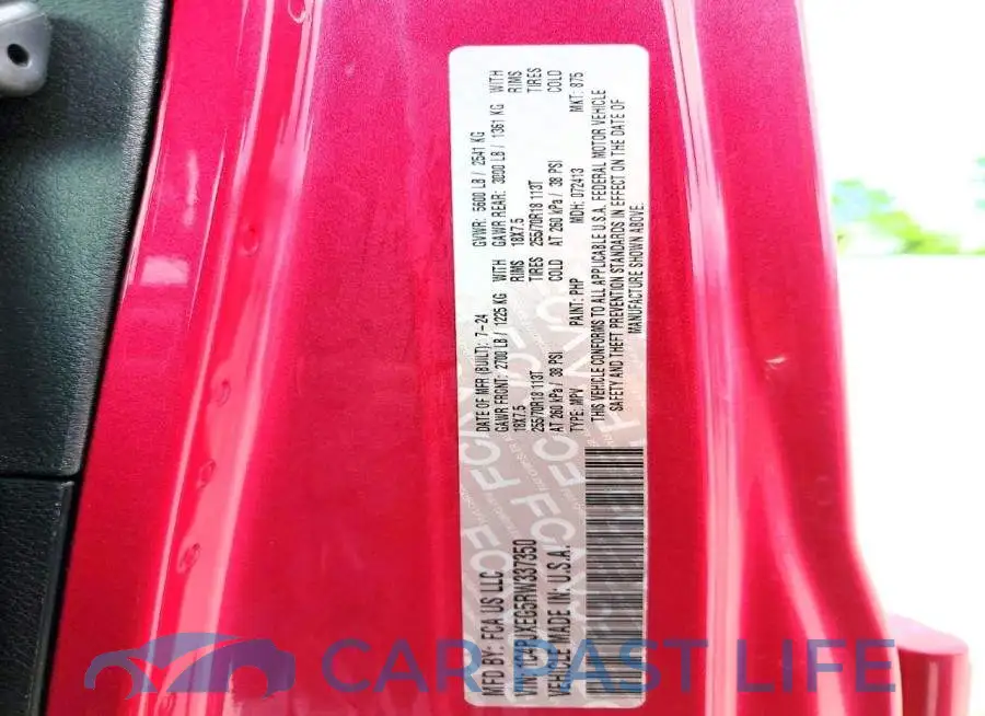 1C4PJXEG5RW337350# 13