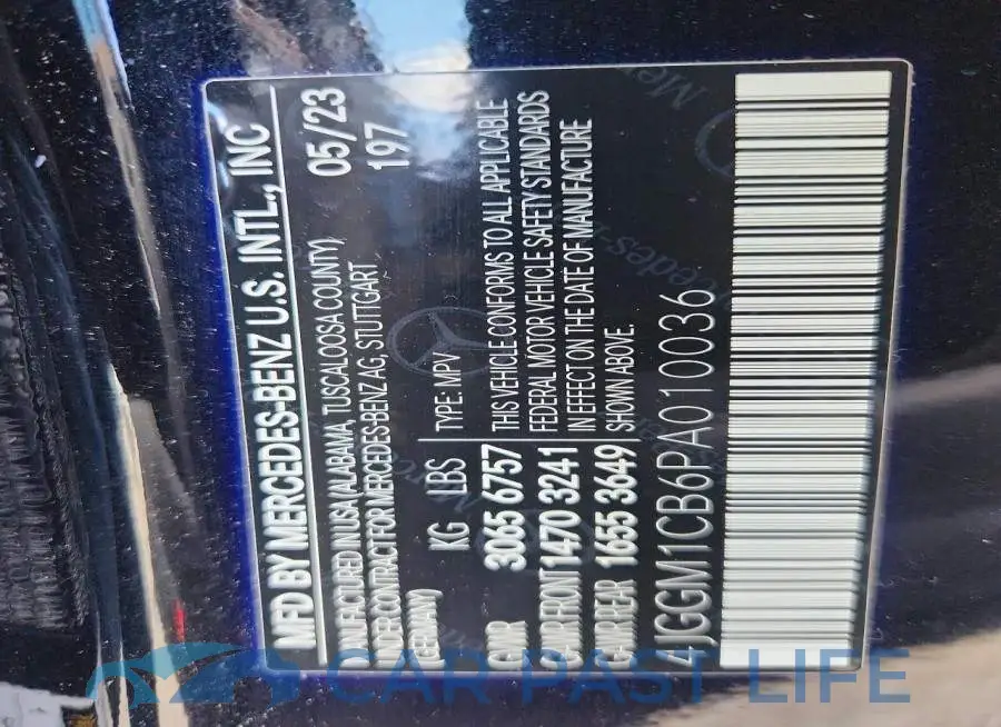 4JGGM1CB6PA010036# 13