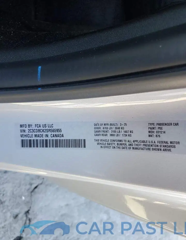 2C3CDBCK2SR565955# 12