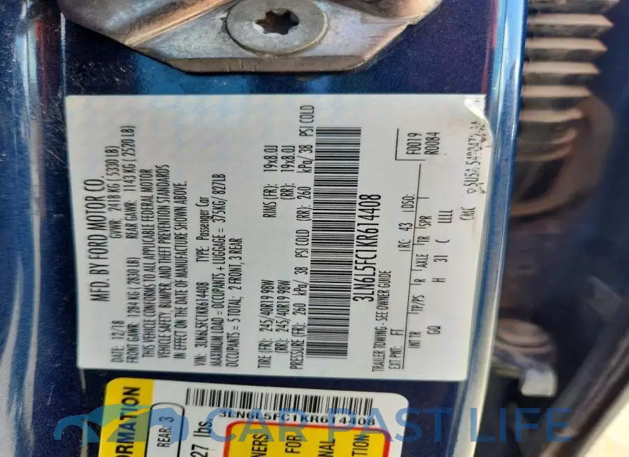 3LN6L5FC1KR614408# 12