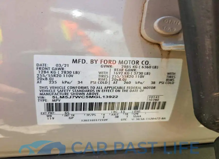 5LM5J7WC5MGL13922# 12