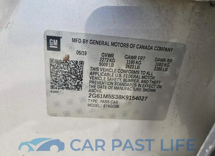 2G61M5S38K9154027# 12