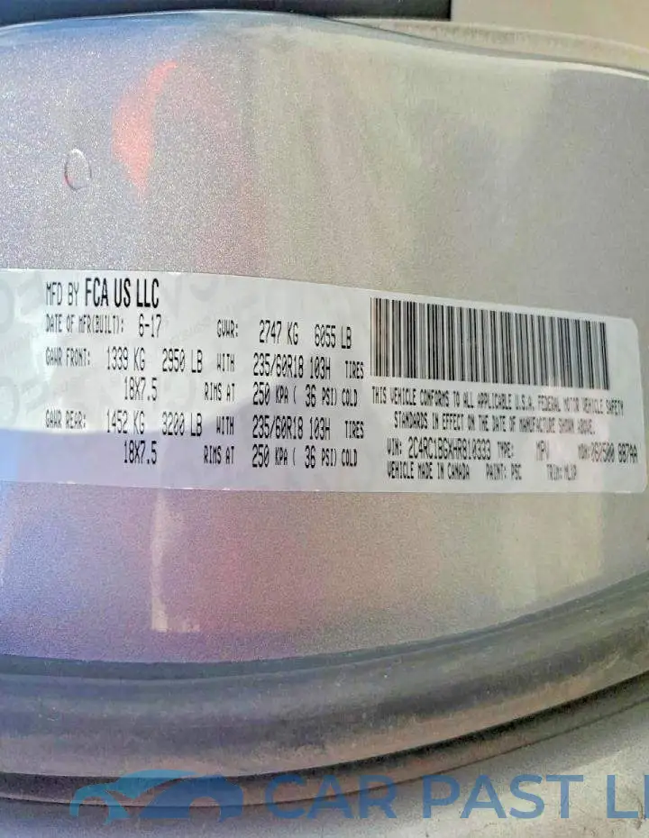 2C4RC1BGXHR810333# 14