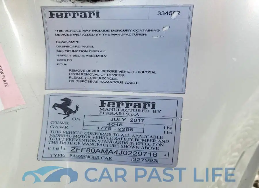 ZFF80AMA4J0229716# 12