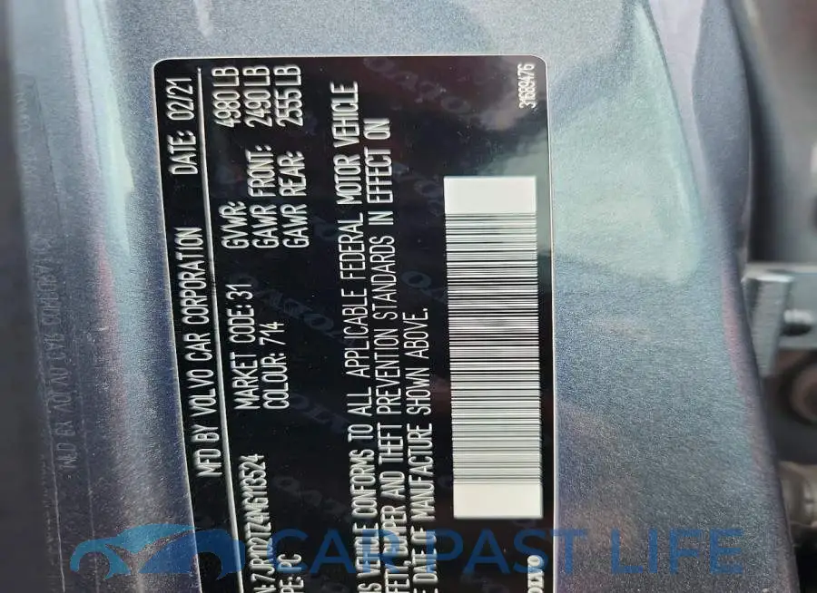 7JR102TZ4MG113524# 12