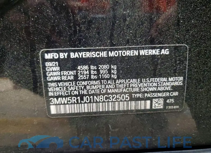 3MW5R1J01N8C32505# 12