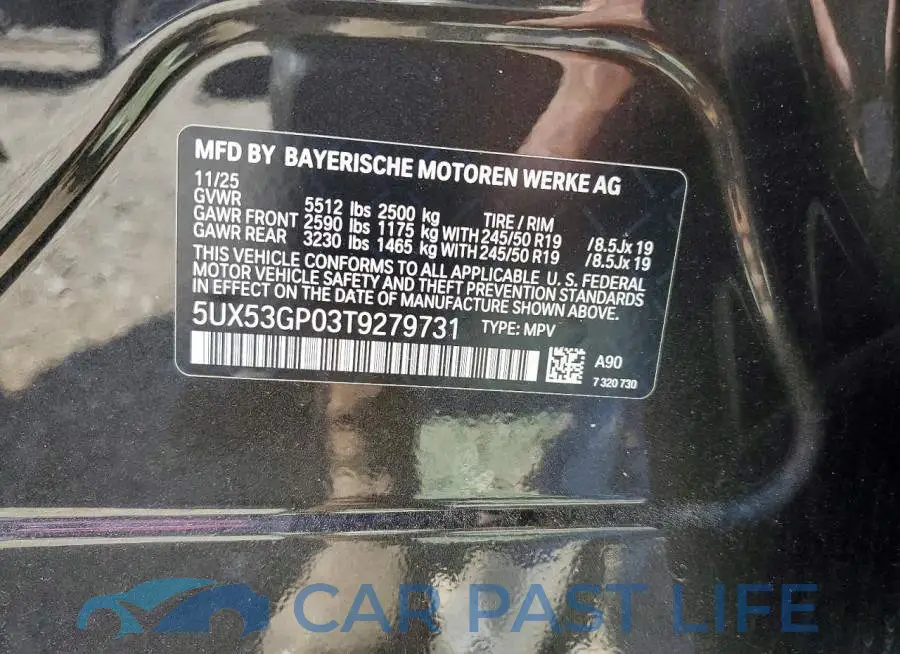 5UX53GP03T9279731# 14