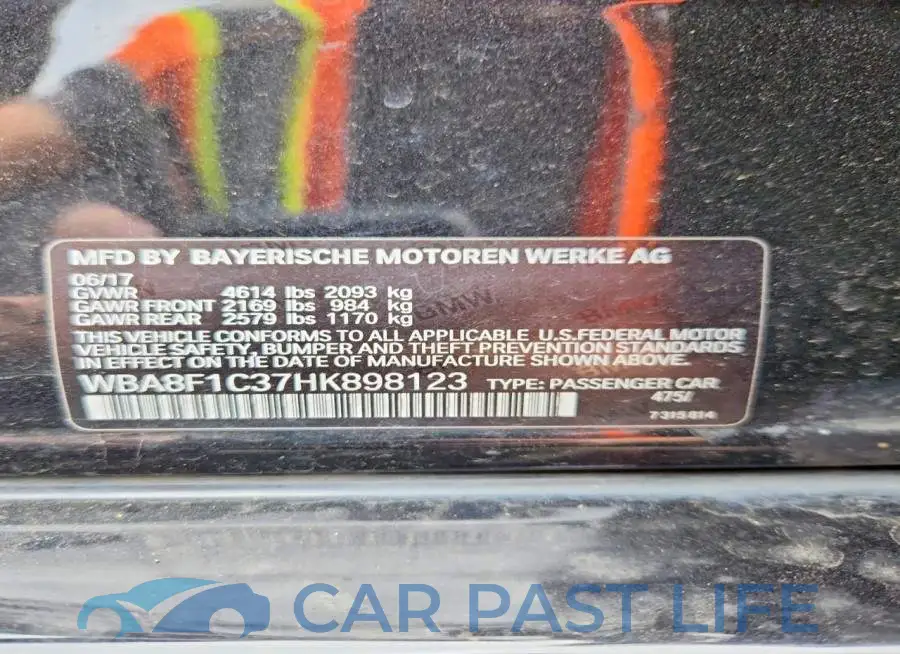 WBA8F1C37HK898123# 12