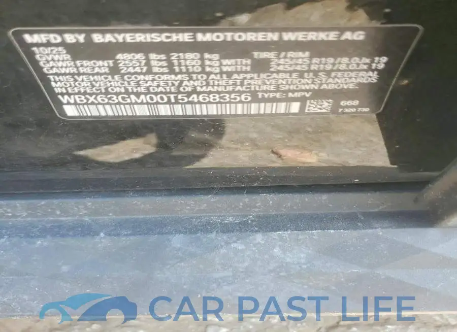 WBX63GM00T5468356# 12
