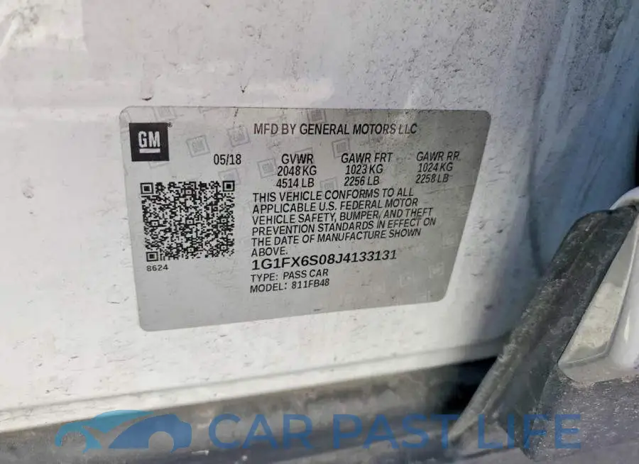 1G1FX6S08J4133131# 12