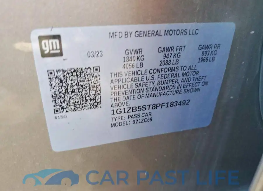 1G1ZB5ST8PF183492# 12
