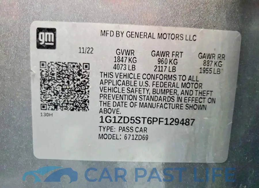 1G1ZD5ST6PF129487# 12