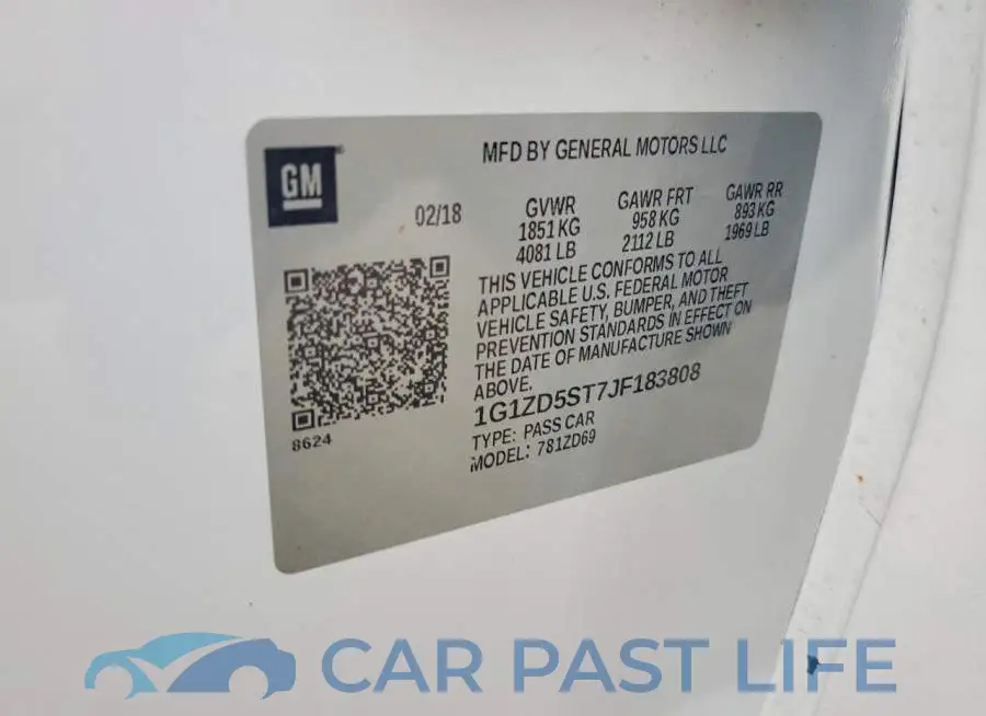 1G1ZD5ST7JF183808# 12