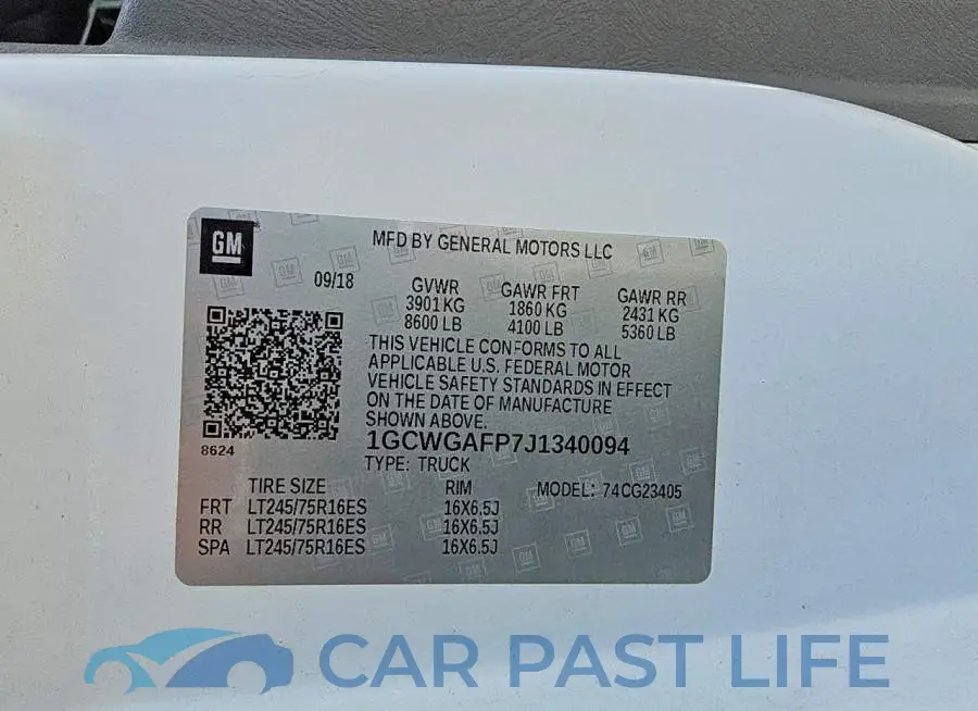 1GCWGAFP7J1340094# 12