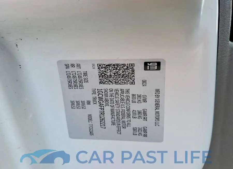 1GCWGAFP7R1262217# 13