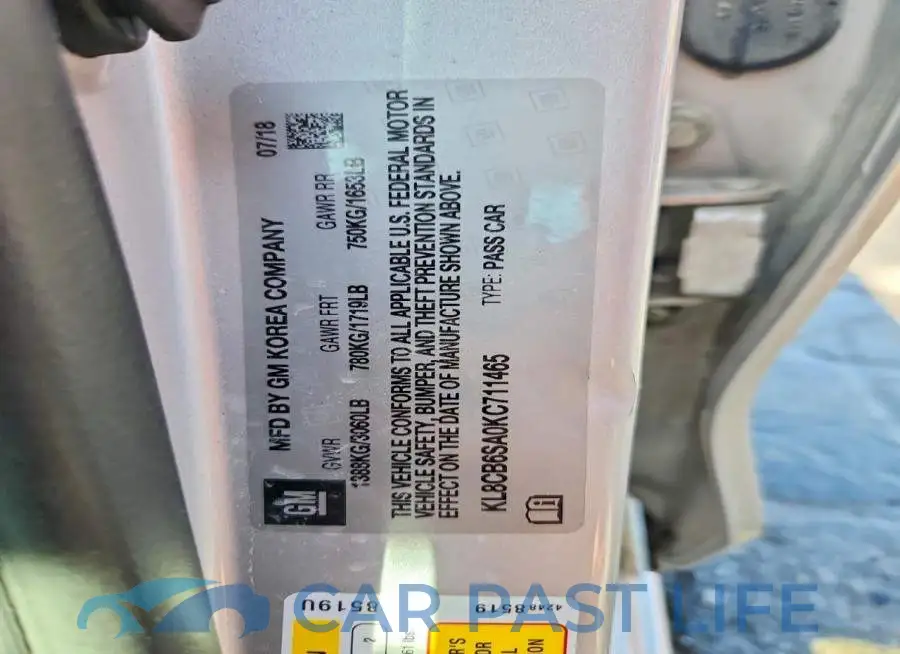 KL8CB6SA0KC711465# 13