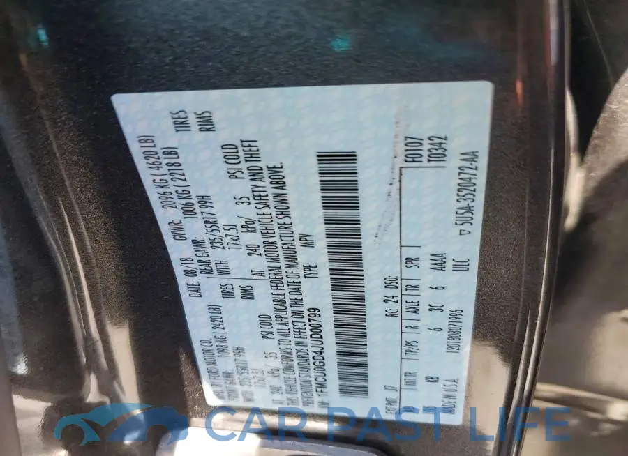 1FMCU0GD4JUD00799# 14