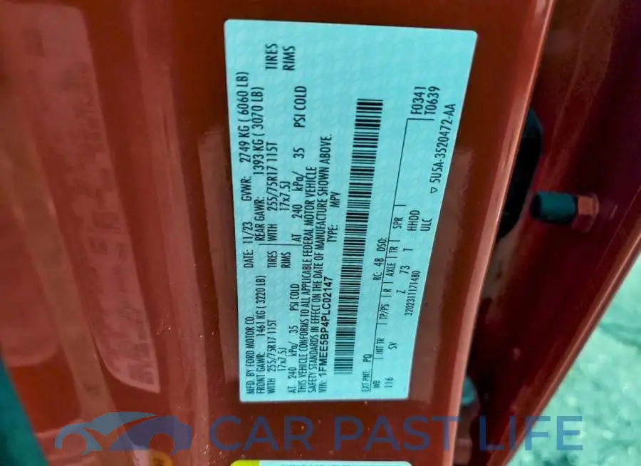 1FMEE5BP4PLC02147# 12