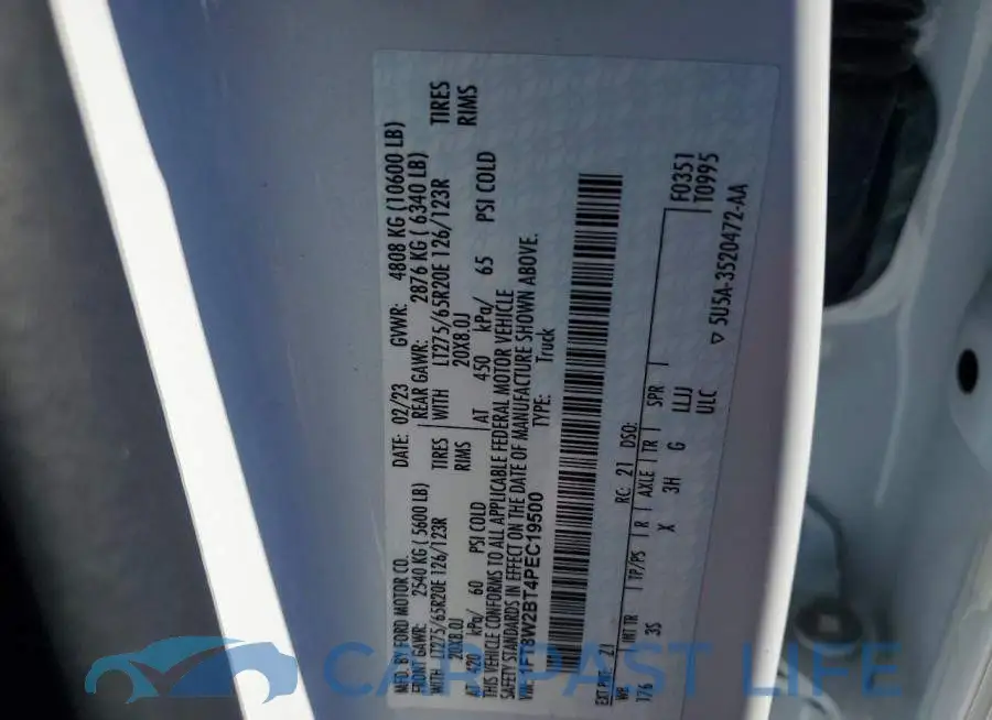 1FT8W2BT4PEC19500# 12