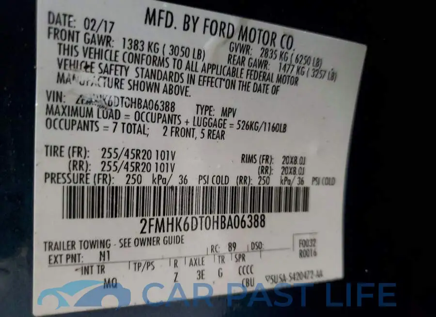 2FMHK6DT0HBA06388# 12