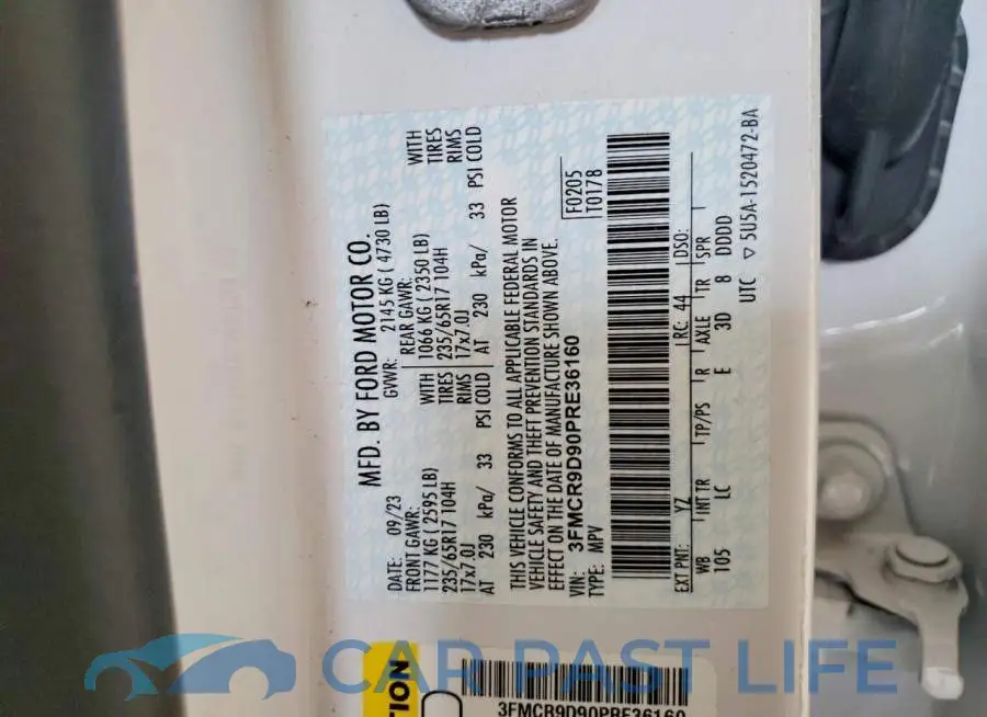 3FMCR9D90PRE36160# 13