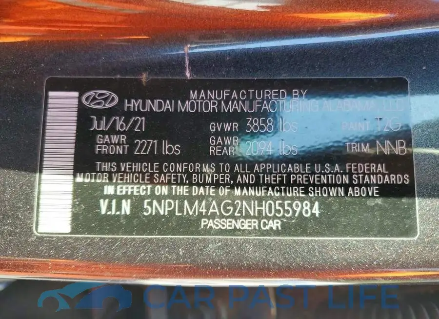 5NPLM4AG2NH055984# 13