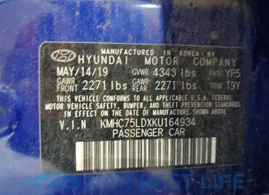 KMHC75LDXKU164934# 13