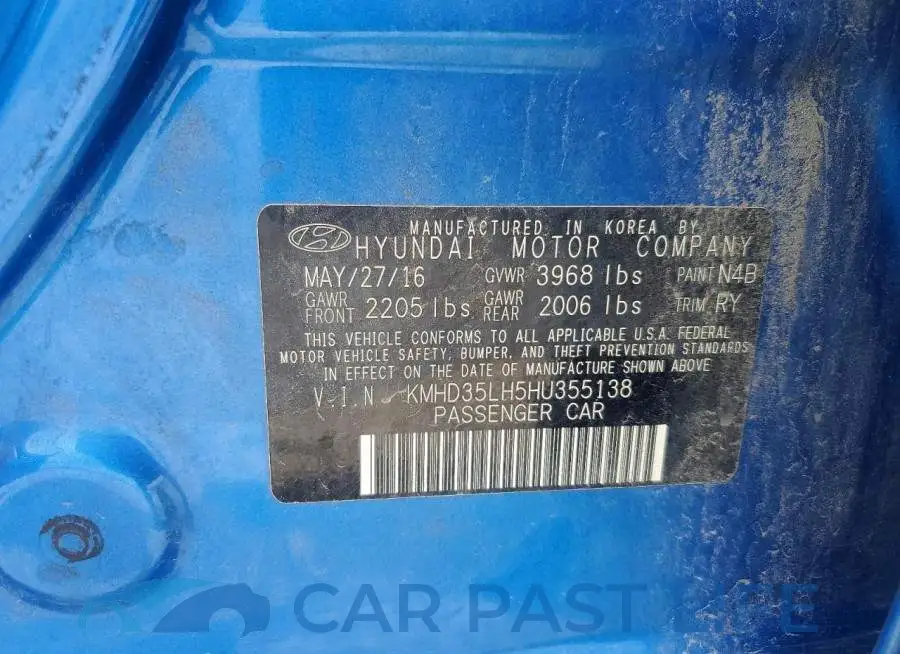 KMHD35LH5HU355138# 12