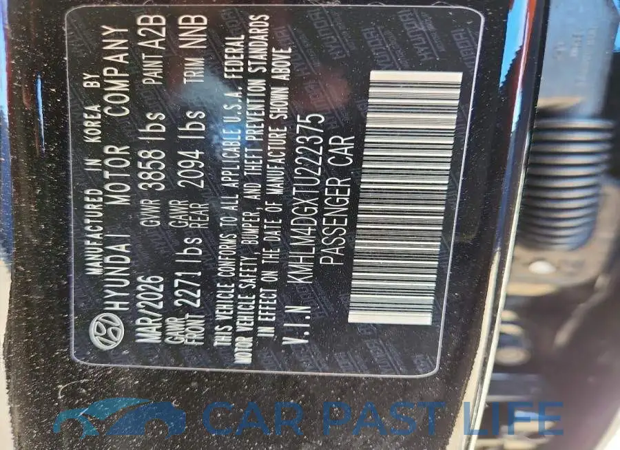 KMHLM4DGXTU222375# 12