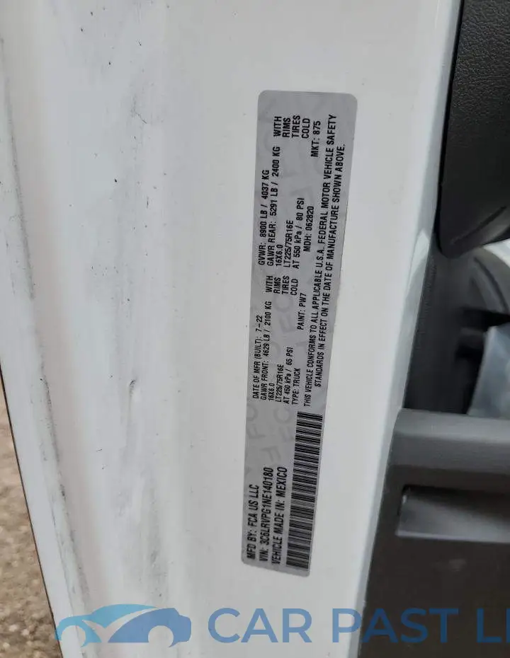 3C6LRVPG1NE140180# 14