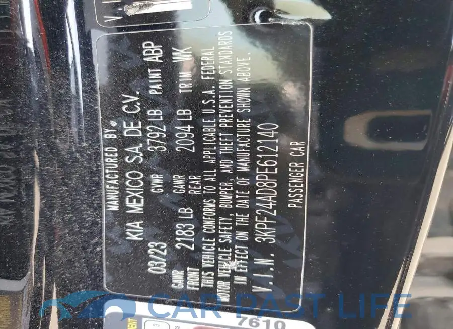 3KPF24AD8PE612140# 12
