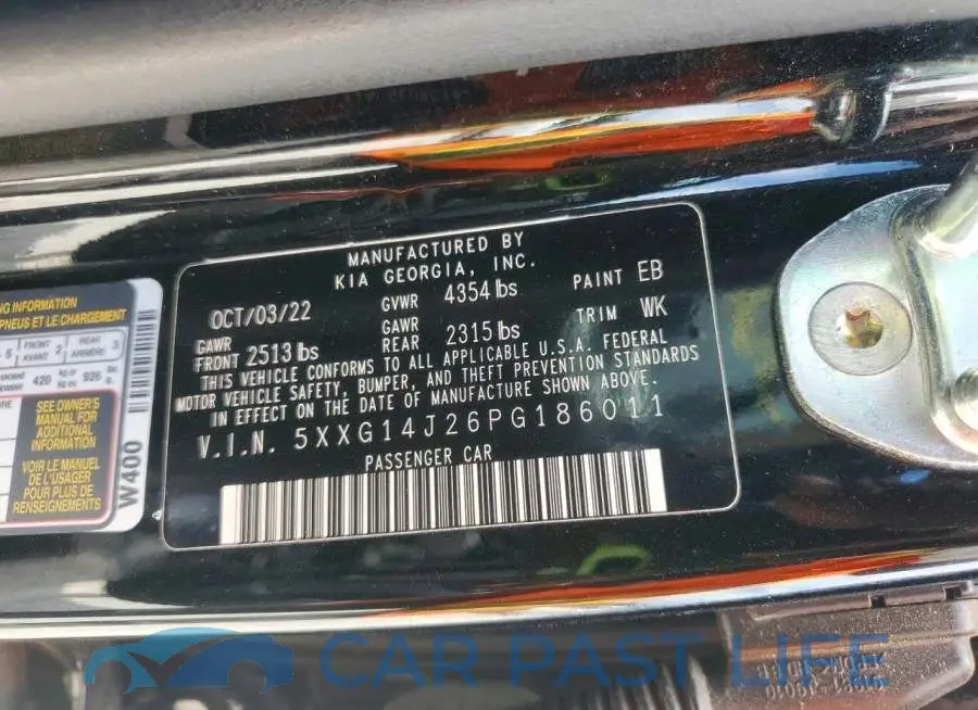 5XXG14J26PG186011# 12