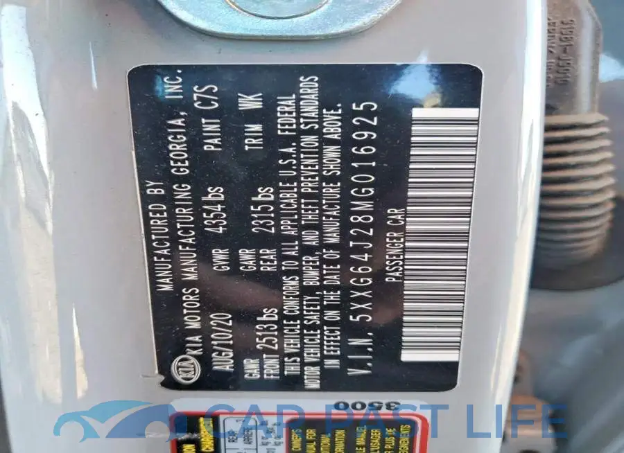5XXG64J28MG016925# 12