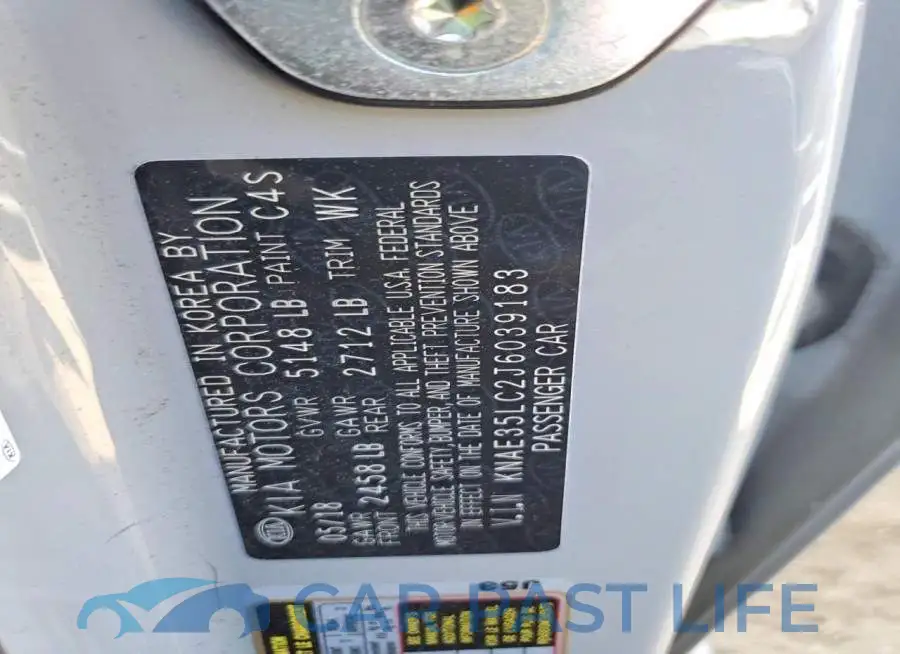 KNAE35LC2J6039183# 12