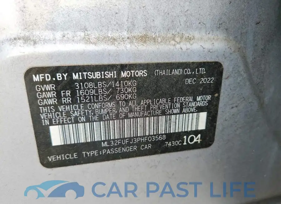 ML32FUFJ3PHF03568# 12