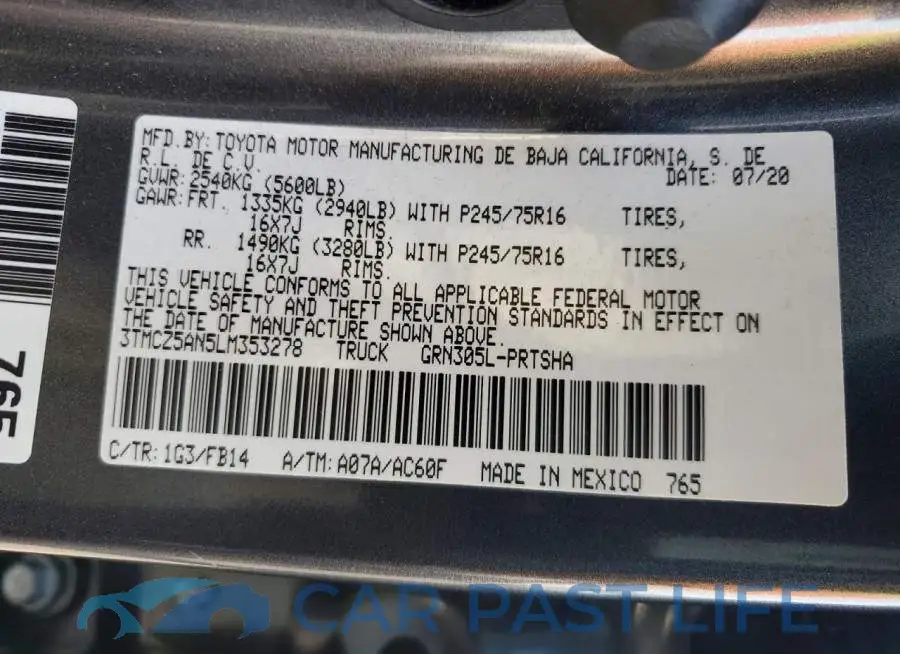 3TMCZ5AN5LM353278# 12