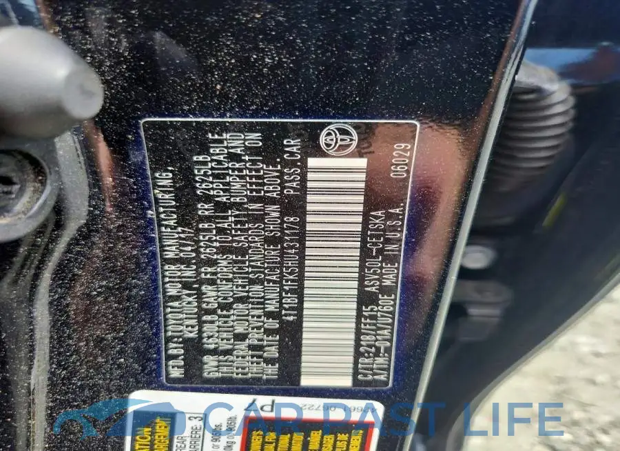 4T1BF1FK5HU431178# 13