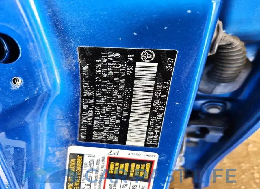 4T1BF1FK6HU783752# 12