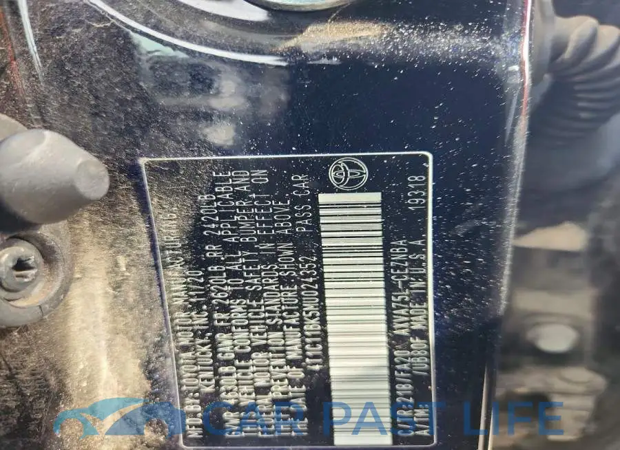 4T1C11BK5MU024352# 12