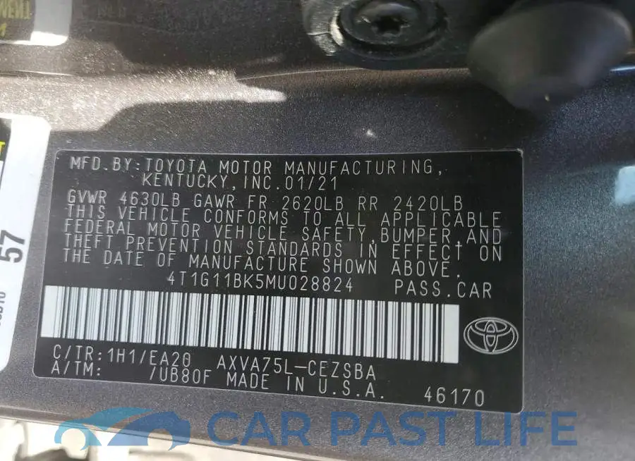 4T1G11BK5MU028824# 12