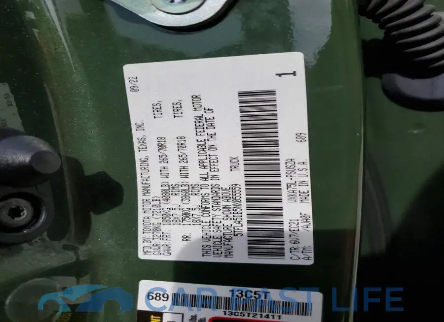 5TFLA5DB5NX055559# 12