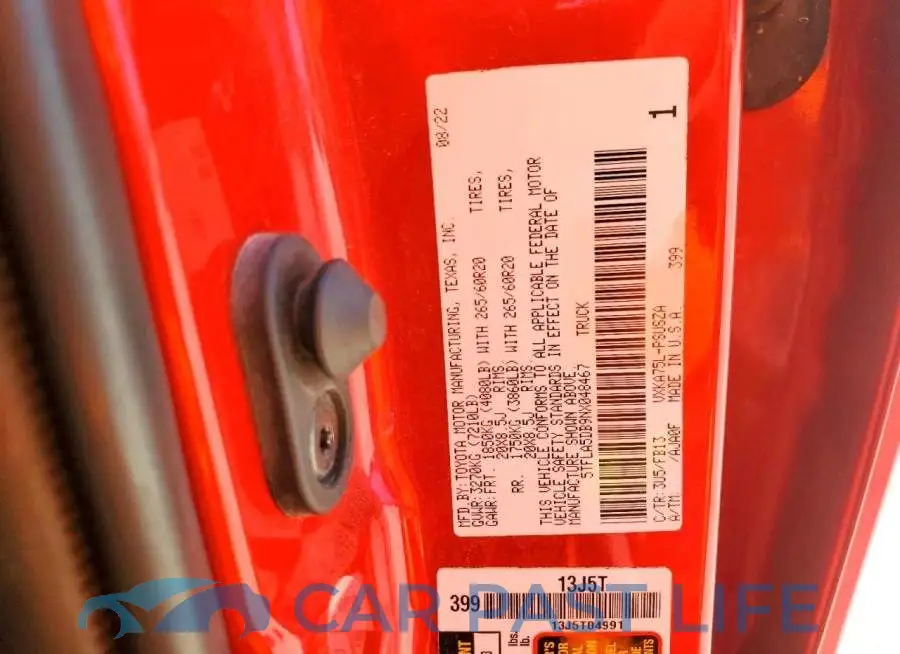 5TFLA5DB9NX048467# 13