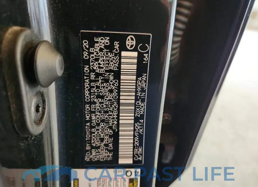 JTNKHMBX2M1099760# 12