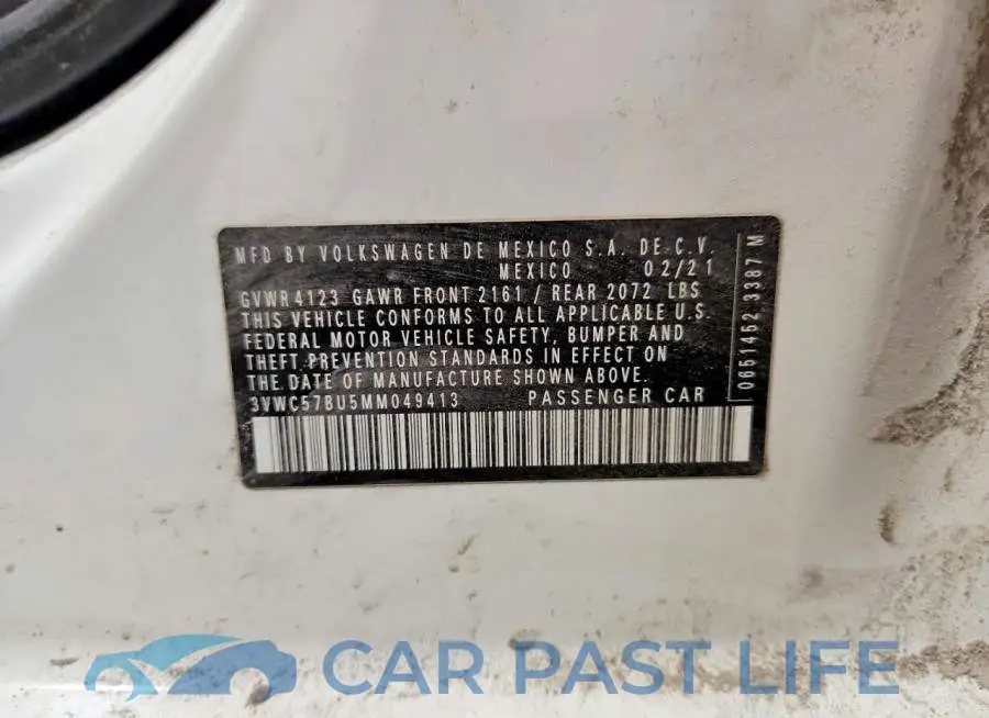 3VWC57BU5MM049413# 12