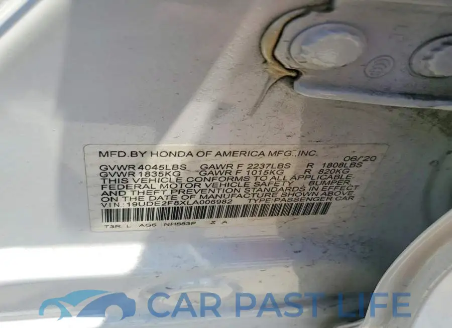 19UDE2F8XLA006982# 13