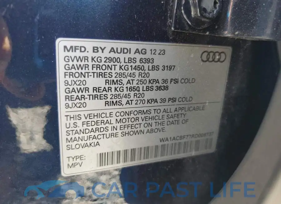 WA1ACBF77RD008737# 13