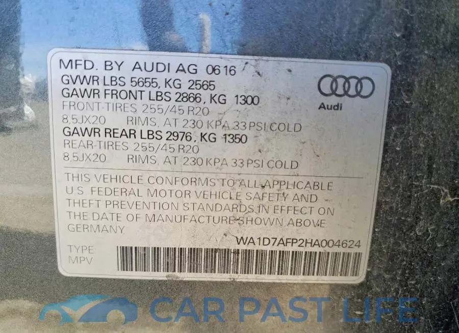 WA1D7AFP2HA004624# 13